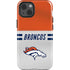 NFL Denver Broncos White Striped iPhone 15 Impact Case